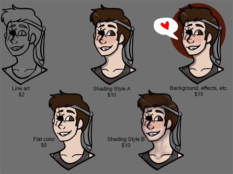 Commission Headshot Sheet By Sk3l3t0nc4t On Deviantart