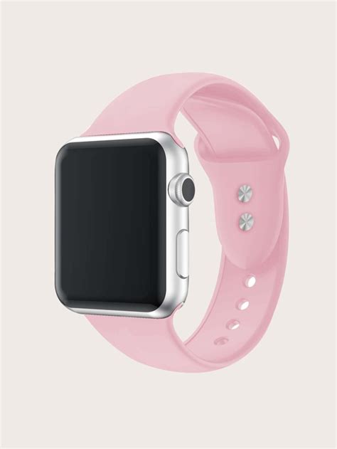 Silicone Watchband Compatible With Apple Watch Shein Usa