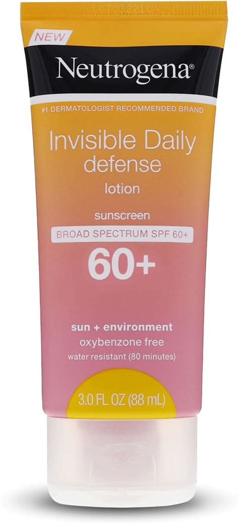 2 Pack Neutrogena Invisible Daily Defense Sunscreen Lotion Broad