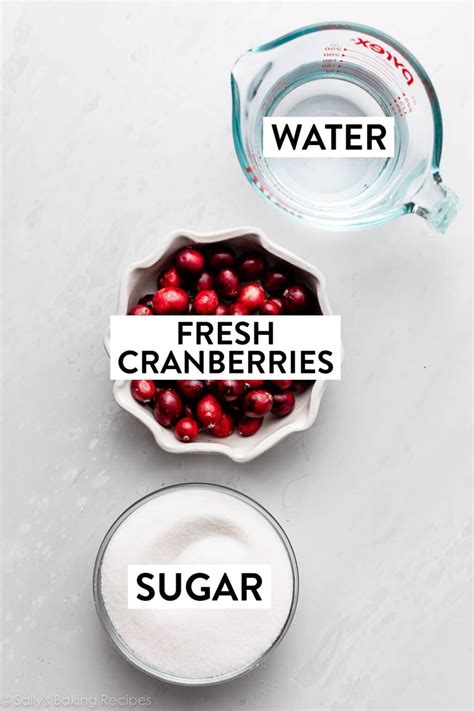 How To Make Sugared Cranberries Sally S Baking Addiction