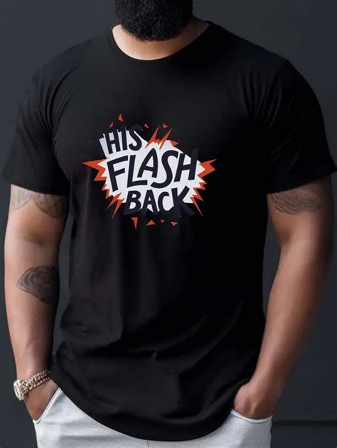 Flashback Print T Shirt Tees Men Casual Short Sleeve T Shirt Temu New