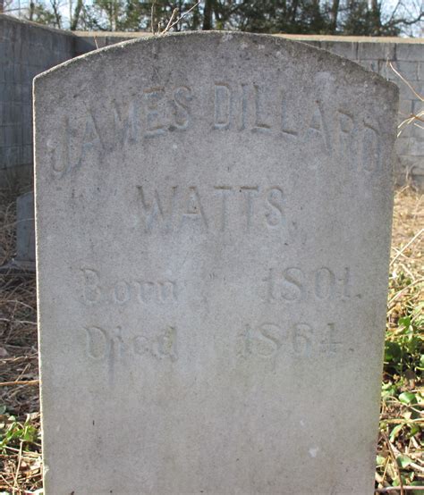 James Dillard Watts 1801 1864 Find A Grave Memorial