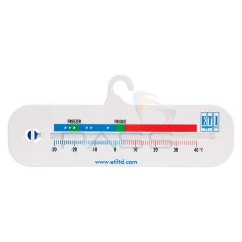 ETI 803 Clear Spirit Filled Fridge Freezer Thermometers