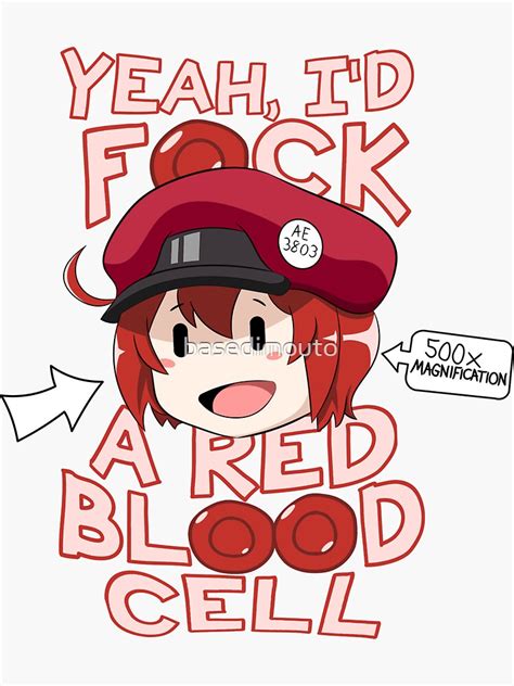 RED BLOOD CELL Sticker By Basedimouto Redbubble