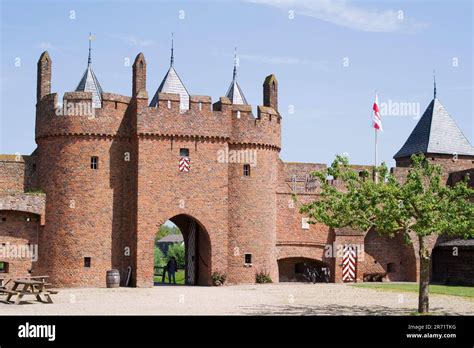 Entrance Of Medieval Castle Doornenburg In Doornenburg In The