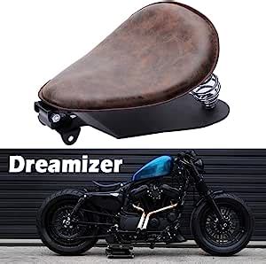 Amazon fr DREAMIZER Cuir Siège Bobber de Moto Rétro Moto Solo Siège