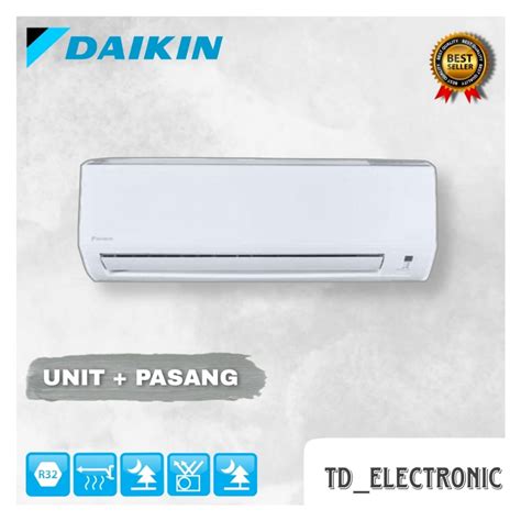 Jual Ac Daikin Flash Inverter 12 Pk Ftkq15uvm4 Unit And Pemasangan Shopee Indonesia