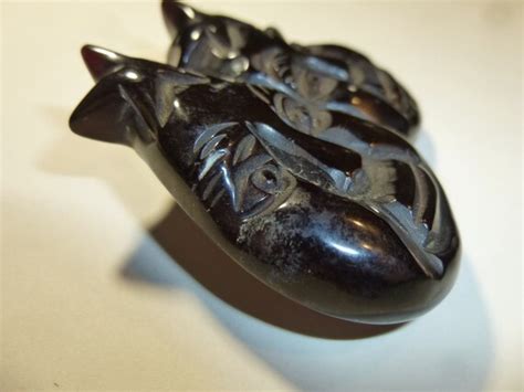 Unusual Bakelite Brooch 1940s Goofy Eggplant Goblins Gem