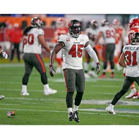 Unsigned Tampa Bay Buccaneers Devin White Fanatics Authentic Super Bowl