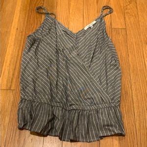 Naked Zebra Tops Stripped Peplum Top Poshmark