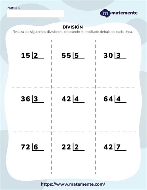 Coleccion De Divisiones Exactas Nivel Medio Ejercicios De Divisiones