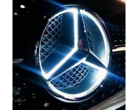 Estrella Emblema Led Mercedes Parrilla Delantera Del Coche Luz Bl