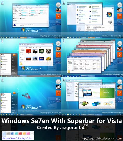 Windows Vista Themes On Customizers World Deviantart