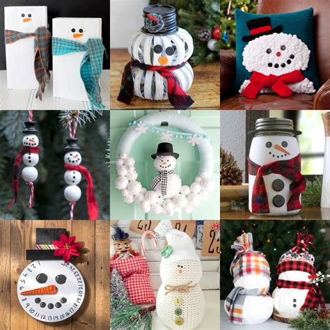 Snowman Crafts for Adults This Winter - DIY Candy