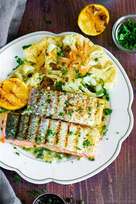 Grilled Salmon With Lemon Butter Sauce Recipe