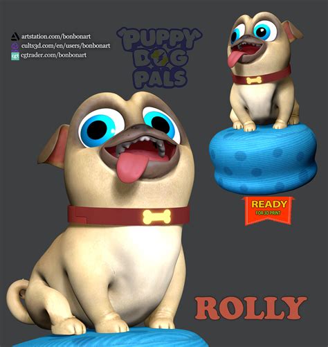 Artstation Rolly Puppy Dog Pals Resources