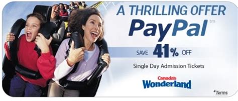 Canadian Daily Deals Paypal Canada Save 41 Off Canadas Wonderland