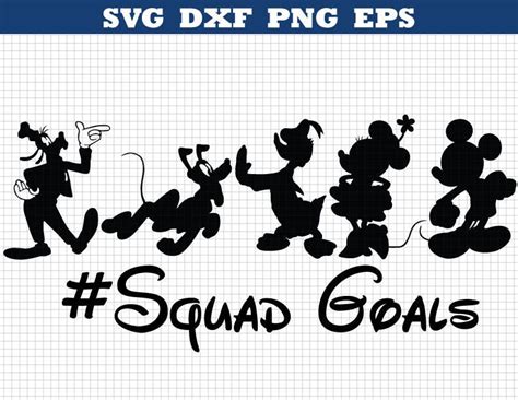 Disney Squad Goals Mickey Squad Goals Minnie Squad Goals Squad Goals Svg Squad Goals Disney Svg