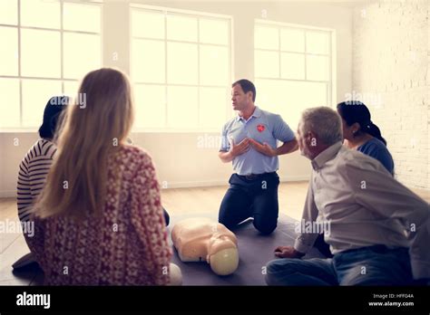 Cpr First Aid Training Concept Stock Photo Alamy