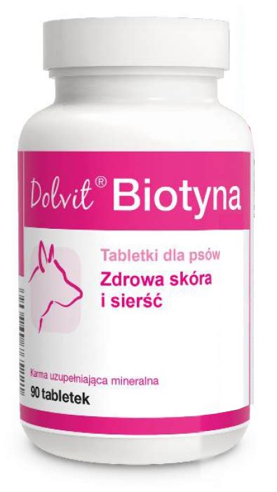 DOLFOS Biotyna preparat z biotyną na sierśc i skórę dla psów w Czterylapki