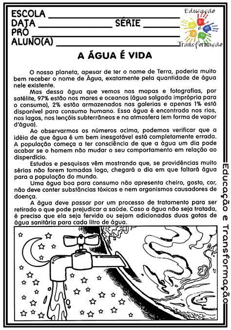 Texto Sobre A Agua