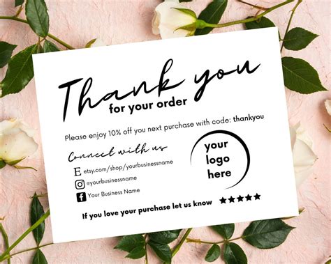 Business Thank You Card Template Thank You Cards Business Editable Business Thank You Card