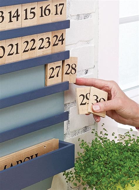 Wooden Perpetual Calendar Plans