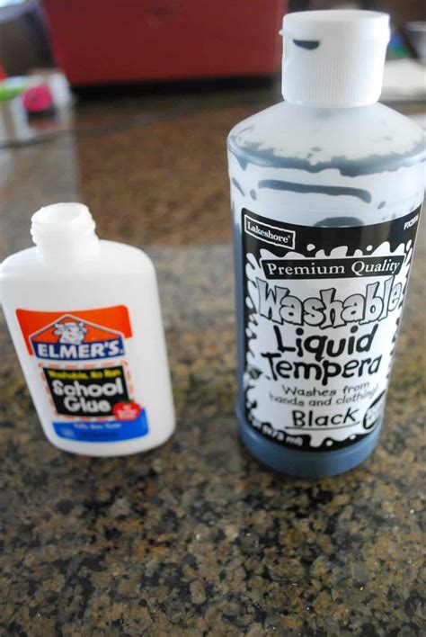 fall leaves  black glue mess