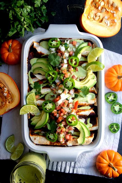 Pumpkin Black Bean Vegan Enchiladas Gluten Free Wholefully