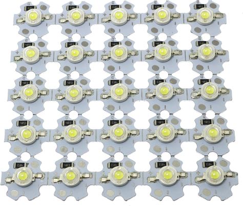 SQXBK 25PCS 3W 5V LED Lamp Beads LED Chip Bulb Brightness High Power