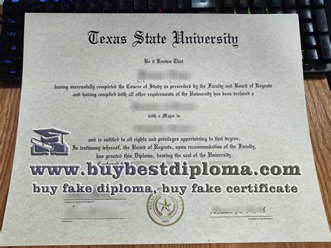The Science Of Making Texas State University Fake Diploma Look Realistic