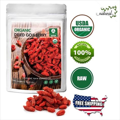 Organic Goji Berries Dried 1lbs Promote Healthy Skin High In