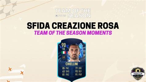 Fifa Sfida Creazione Rosa Chiellini Tots Moments Weareutita