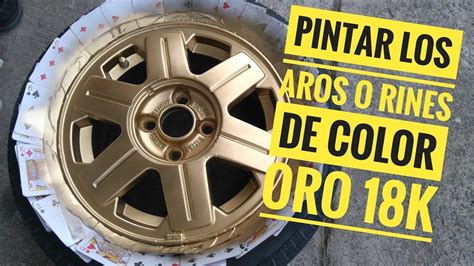 Pintado De Aros O Rines Color Oro 18K Corsa Evolution YouTube