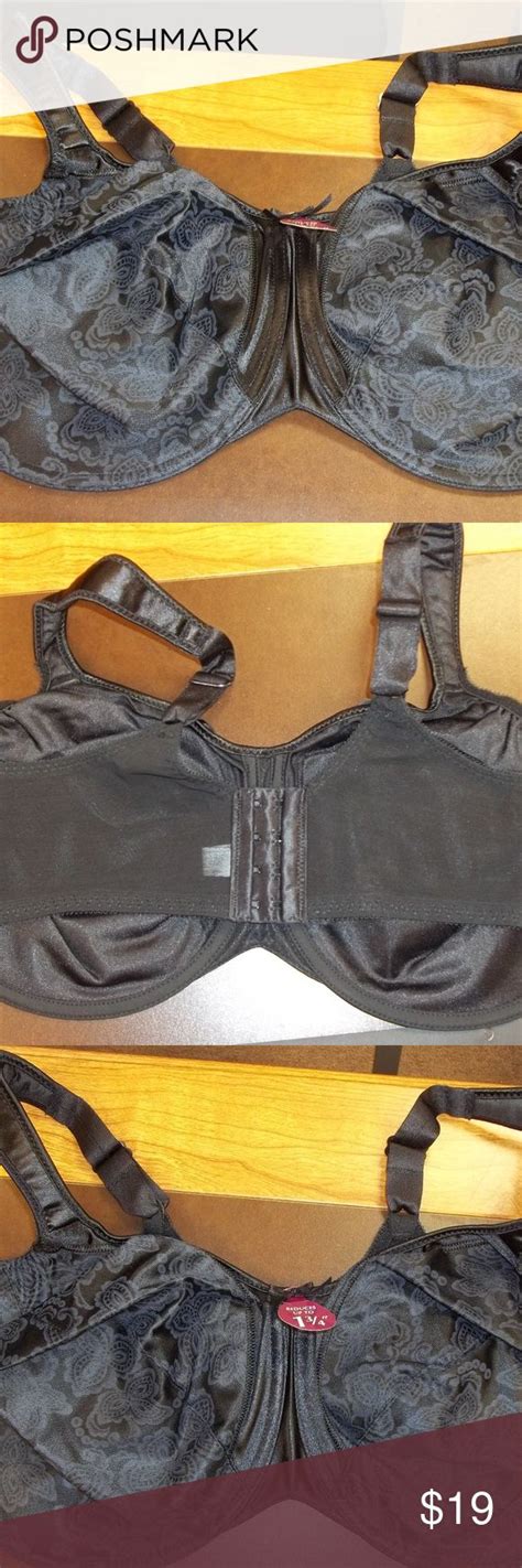 New Bali Satin Tracings Bra Black 42dd