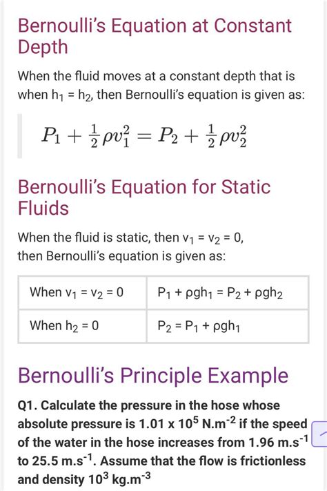 SOLUTION: Bernoulli s principle examples png - Studypool