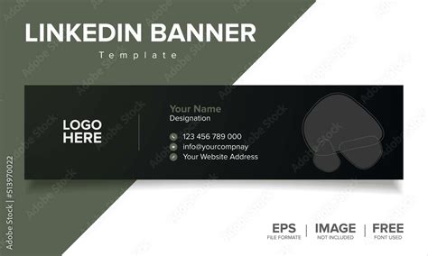 LinkedIn Cover Design Template Vector Stock Vector | Adobe Stock