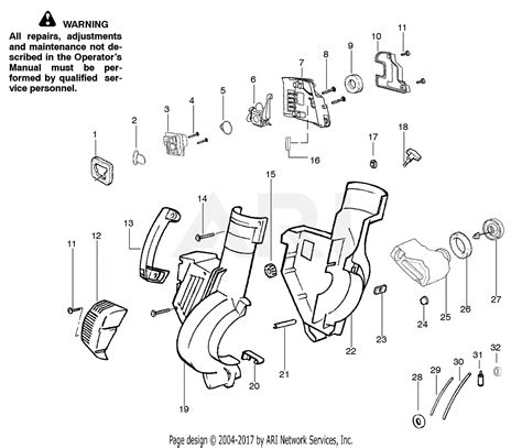 Poulan Sb2000m Snapper Gas Blower Snapper Sb2000m Gas Blower Parts Diagram For Housing Assembly