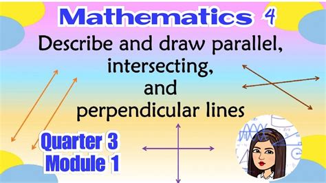 Math 4 Describing Parallel Intersecting And Perpendicular Lines Youtube