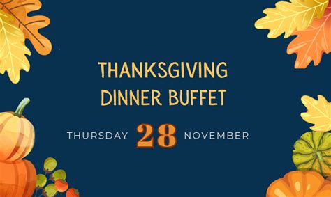 2024 Thanksgiving Dinner Buffet Menu CG Public House Catering