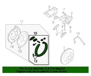 Gm Rear Parking Brake Hold Down Spring Kit With Clips And