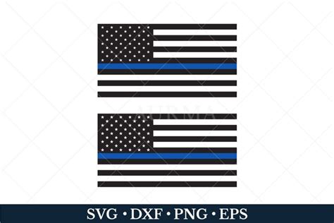 Police Us Flag Svg Thin Blue Line Svg 2424700