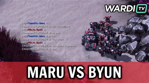 Maru Vs ByuN Maru Calls Out ByuN PCFORMAN GRAND FINAL TvT YouTube