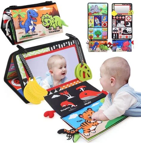 JoyLife Espejo Bebe Montessori Con Interactivo Libro Juguetes