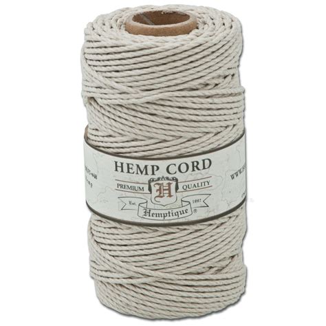 Crazy Crow Trading Post Hemp Cord For Crafts Natural 48 2mm Thick