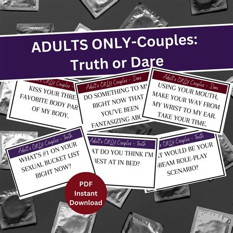 Truth Or Dare Couples Edition Truth Or Dare Couples Game Truth Or Dare