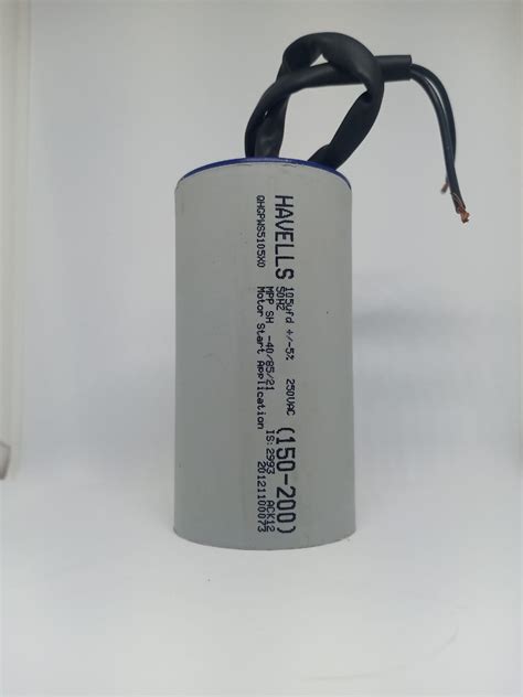 Havells Motor Start Capacitor Mfd Plastic