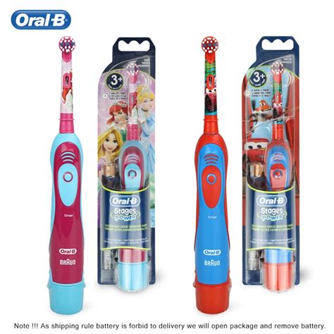 Oral B Electric Toothbrush Kids Replaceable Soft Brush Head Rotation