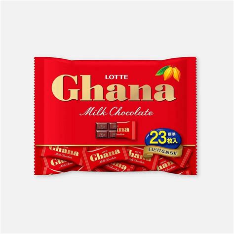 Lotte Ghana Milk Chocolate Pack 92g 23 Units Buy Me Japan