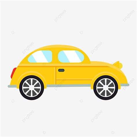 Cartoon Yellow Car Illustration Toy Car Clipart Yellow Car Cartoon